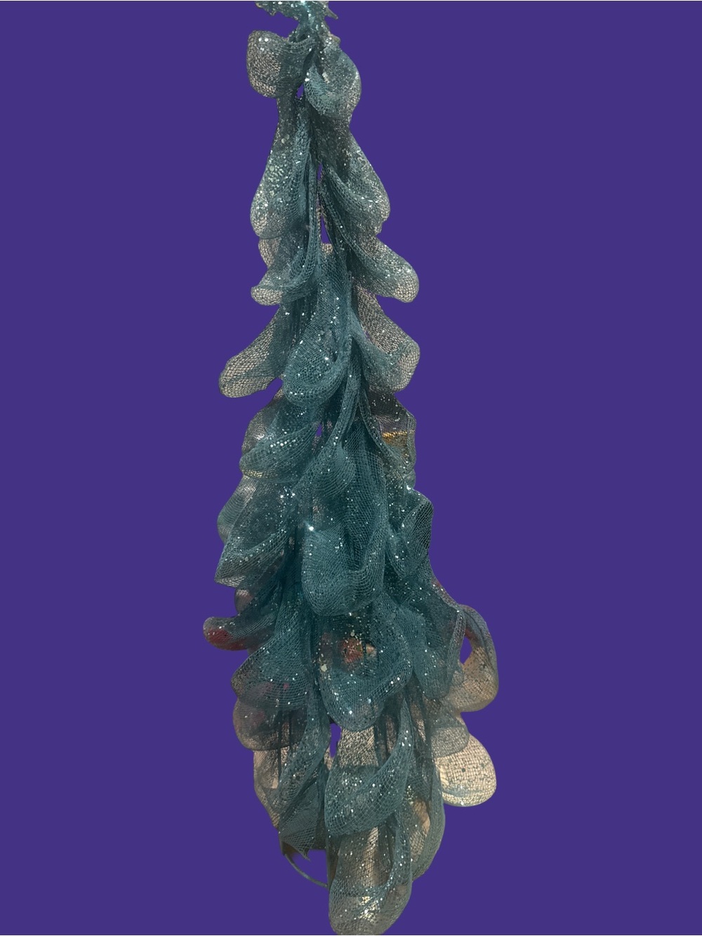 Decorative Teal Glitter Mesh Holiday tree
Home Holiday